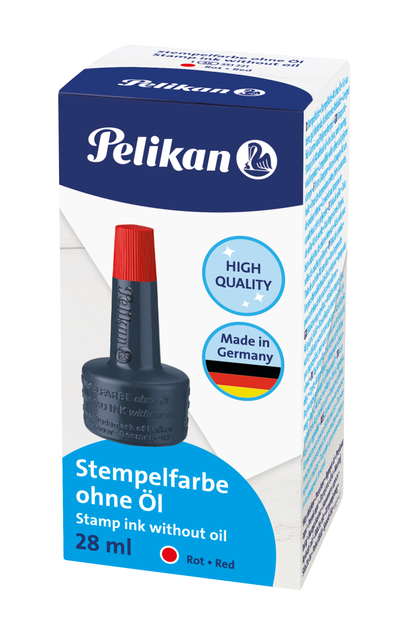 Stempelinkt Pelikan flacon 28ml rood