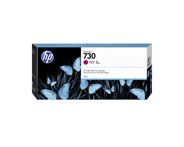 Inktcartridge HP P2V69A 730 300ml rood