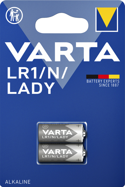 Batterij Varta LR1/N/Lady alkaline blister à 2stuk