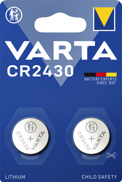 Batterij Varta knoopcel CR2430 lithium blister à 2stuk