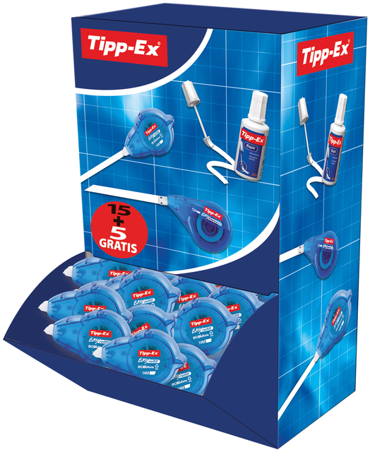 Correctieroller Tipp-ex easy refill ecolutions 5mmx14m doos à 15+5 gratis