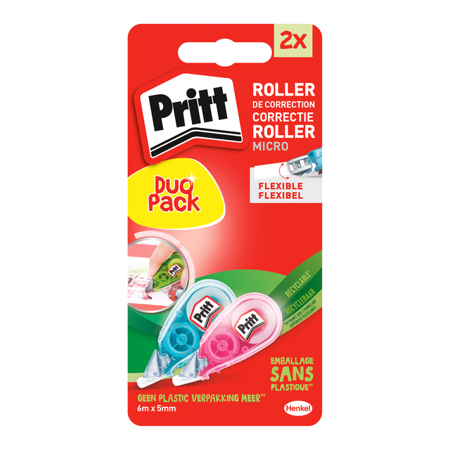 Correctieroller Pritt 5mmx6m micro flex blister 2e halve prijs