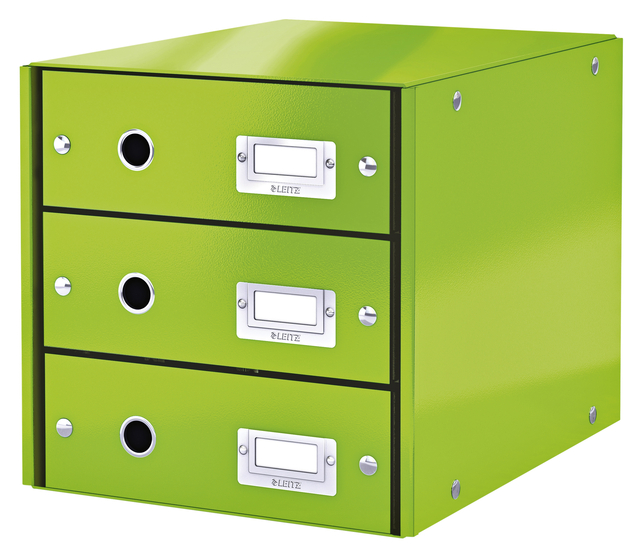 Ladenbox Leitz WOW Click & Store 3 laden groen