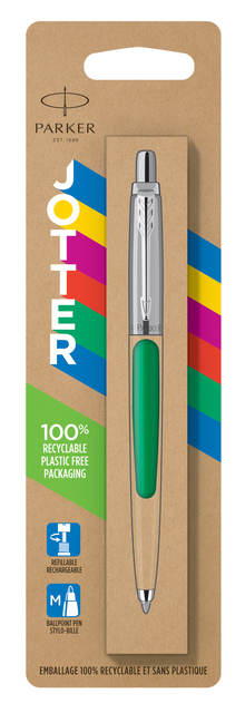 Balpen Parker Jotter Original green CT medium blister à 1 stuk