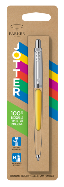 Balpen Parker Jotter Original yellow CT medium blister à 1 stuk