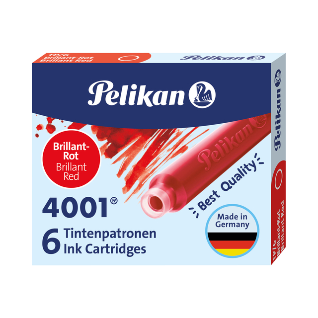 Inktpatroon Pelikan 4001 rood