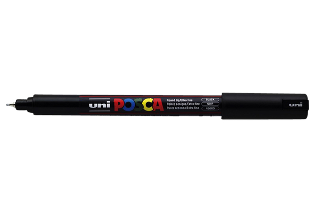 Verfstift Posca PC1MR extra fijn zwart