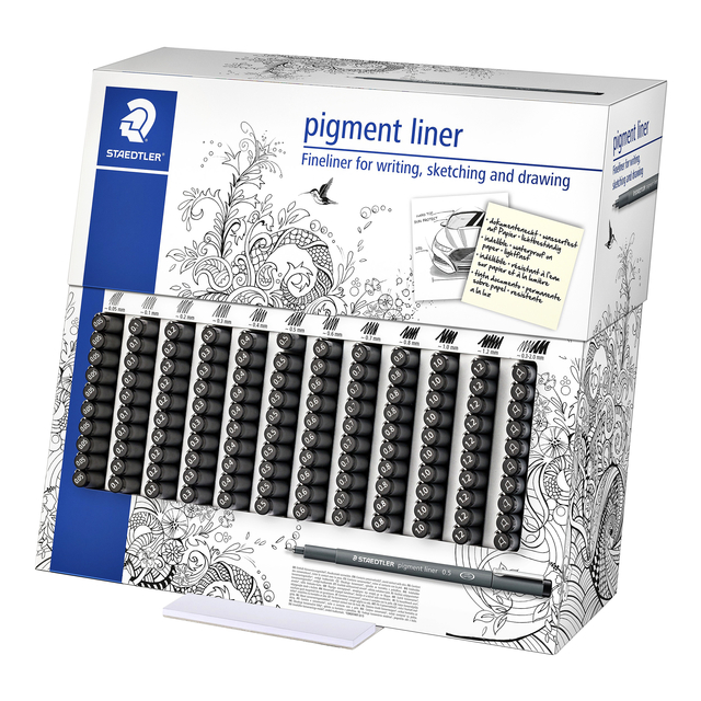 Fineliner Staedtler pigment 308 display à 120st ass