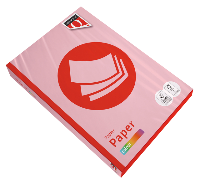 Kopieerpapier Quantore Colour A4 160gr roze 250 vel