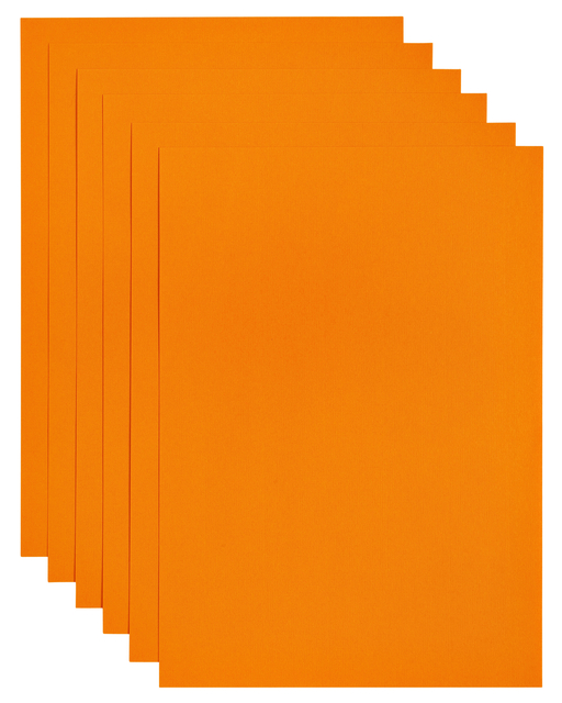 Kopieerpapier Papicolor A4 200gr 6 vel oranje