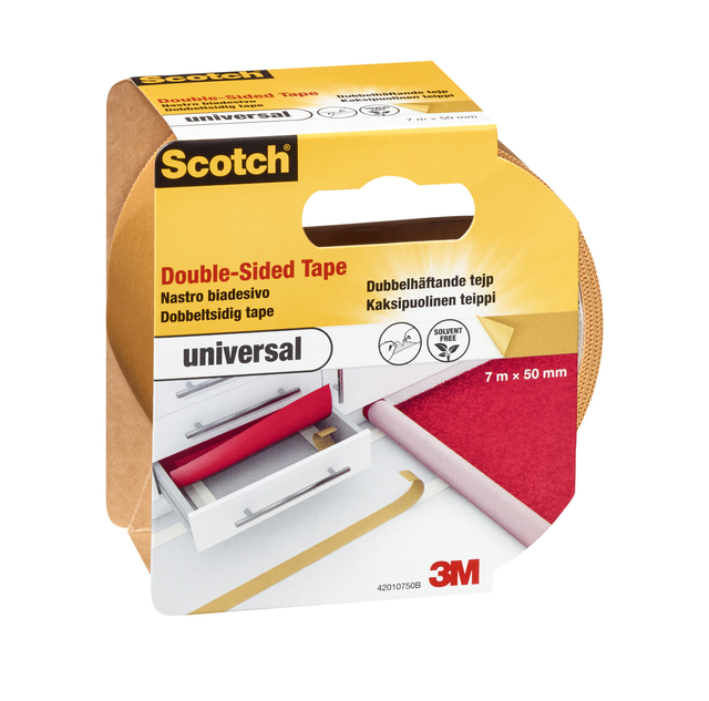 Plakband Scotch universeel dubbelzijdige 50mmx7m