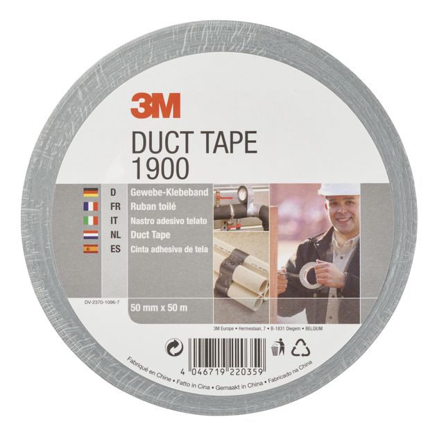 Duct tape 3M 1900 50mmx50m zilver