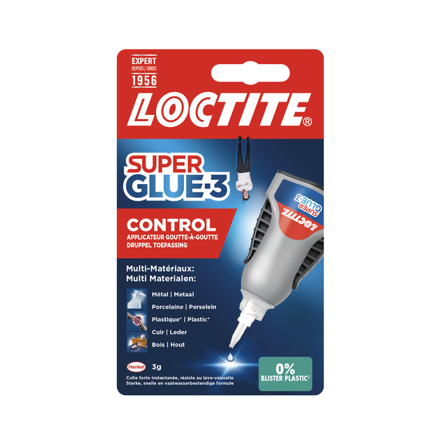 Secondelijm Loctite Control tube 3gram op blister