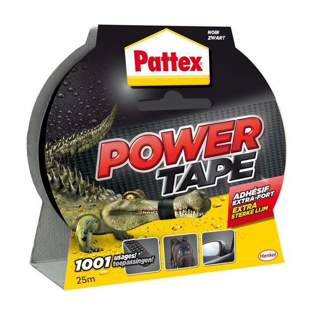 Plakband Pattex Power Tape 50mmx25m zwart