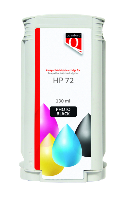 Inktcartridge Quantore alternatief tbv HP 72 C9370A foto zwart