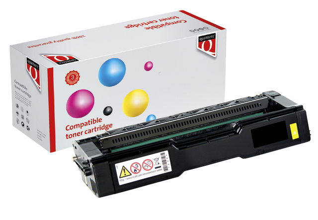 Toner Quantore alternatief tbv Ricoh 407546 geel