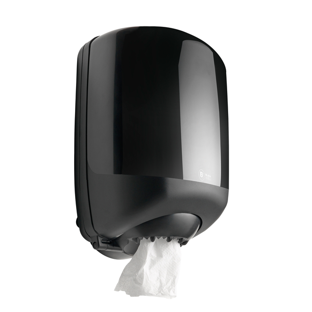 Poetspapierdispenser BlackSatino CF40 centerfeed zwart 332470