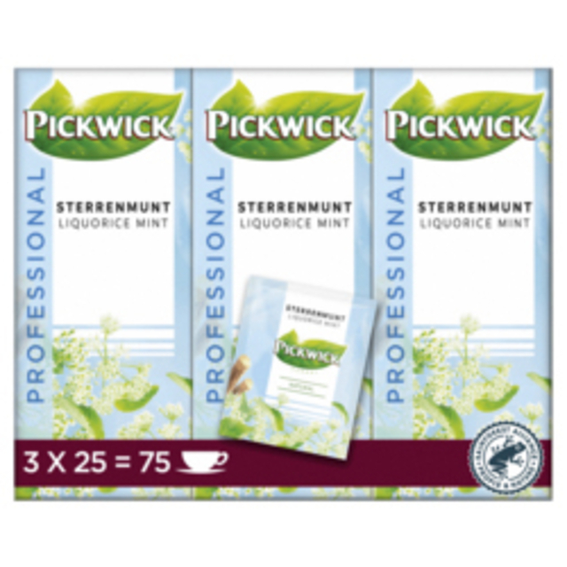 Thee Pickwick sterrenmunt 25x2gr met envelop