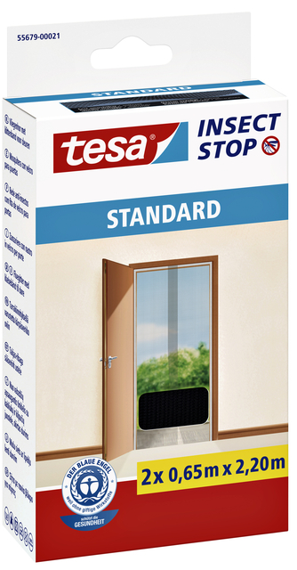 Insectenhor tesa® Insect Stop STANDARD deur 2x 0,65×2,20m antraciet