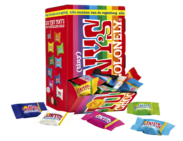 Chocolade Tony’s Chocolonely tiny mix doos 100 st