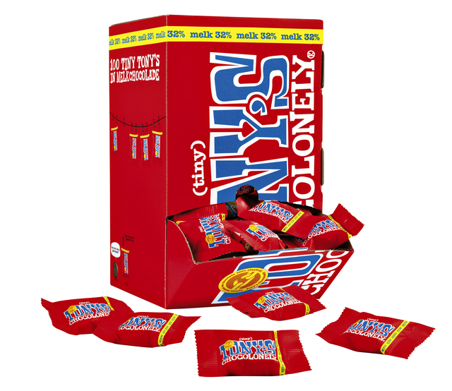 Chocolade Tony’s Chocolonely tiny melk doos 100 st