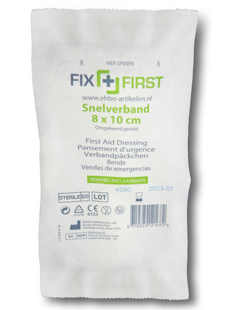 Snelverband FixFirst gerold 8x10cm