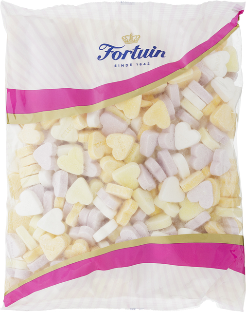 Snoep Fortuin vruchtenhartjes 1kg