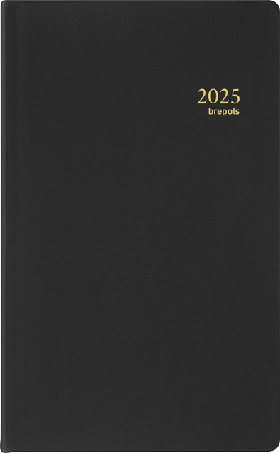 Agenda 2025 Brepols Breform Seta 1dag/1pagina zwart