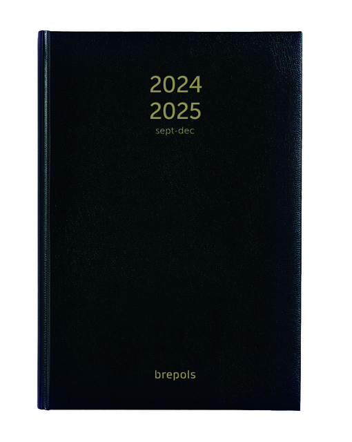 Agenda 2024 2025 Brepols Bretime Lima 16maanden 7dagen/2pagina’s zwart