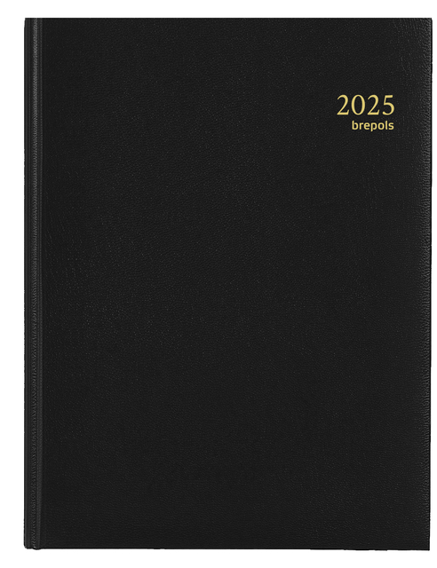 Agenda 2025 Brepols Timing Lima 7dagen/2pagina’s zwart