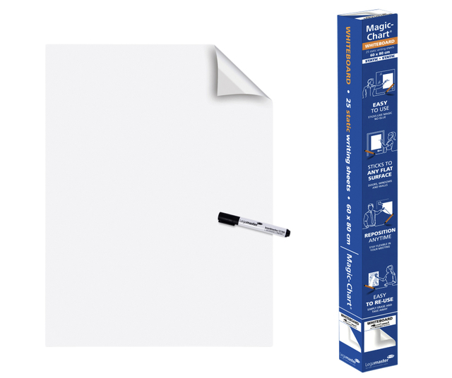 Magic-Chart Legamaster Whiteboard 60x80cm wit