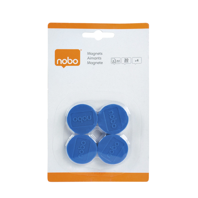 Magneet Nobo 30mm 700gr blauw