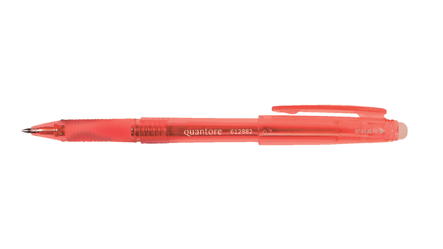 Gelschrijver Quantore erasable 0.7mm rood