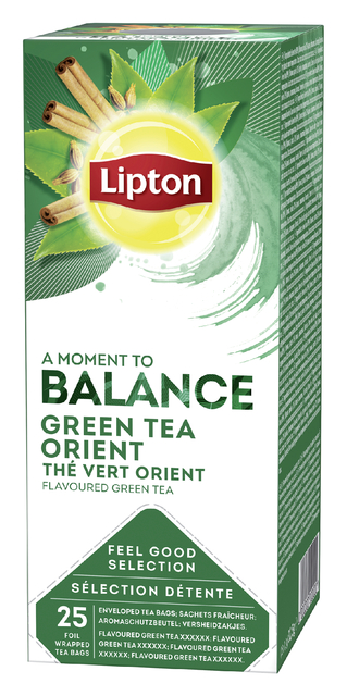 Thee Lipton Balance green tea orient 25×1.5gr