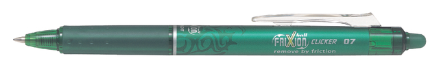 Rollerpen PILOT friXion clicker medium groen