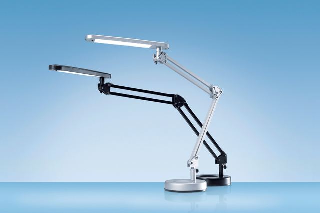 Bureaulamp Hansa led 4stars zilvergrijs