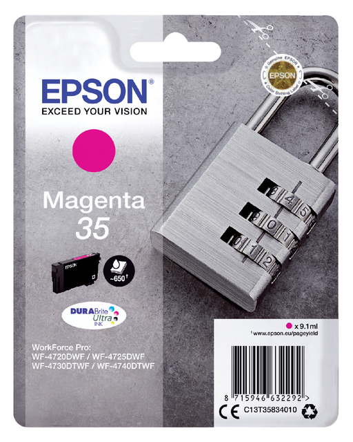 Inktcartridge Epson 35 T3583 rood