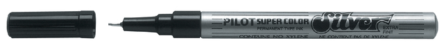 Fineliner PILOT Super Color extra fijn zilver