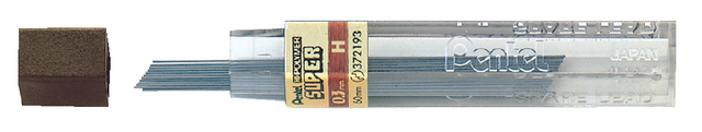 Potloodstift Pentel H 0.3mm  zwart koker à 12 stuks