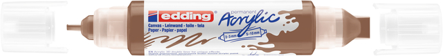 Acrylmarker edding e-5400 3D double liner hazelnoot