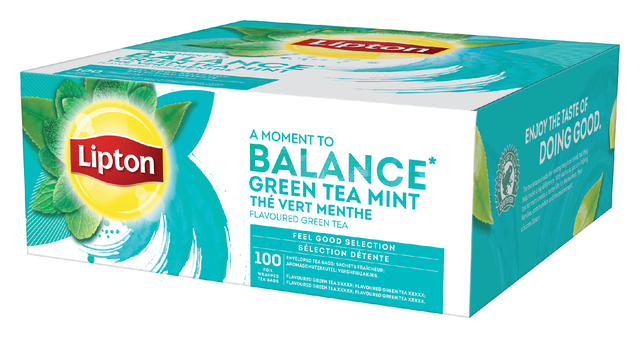 Thee Lipton Balance green tea mint 100×1.5gr