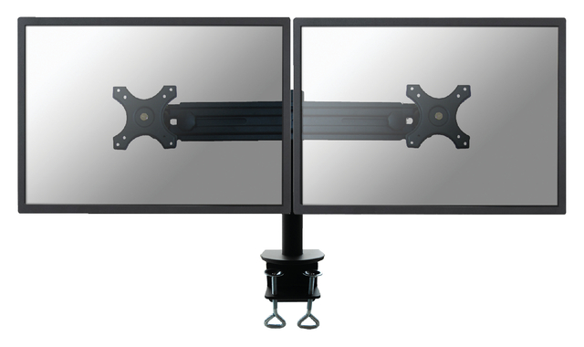 Monitorarm Neomounts D700D 2×19-30″ met klem zwart