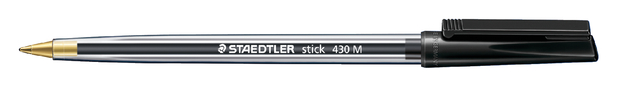 Balpen Staedtler Stick 430 zwart medium