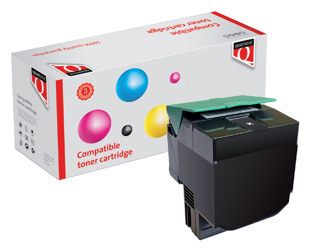 Tonercartridge Quantore alternatief tbv Lexmark C540H1KG zwart