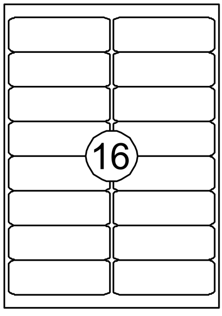 Etiket Quantore 99.1×33.8mm 1600 stuks