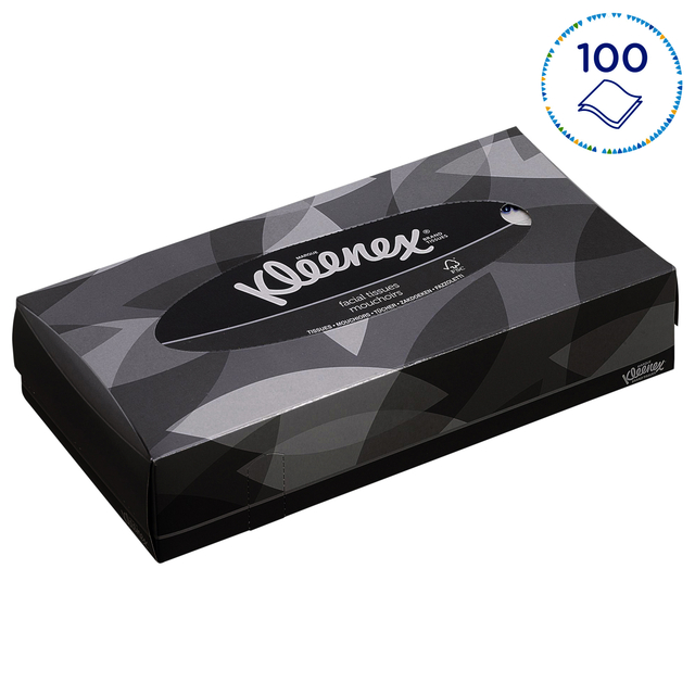 Facial tissues Kleenex standaard 2-laags 21x100stuks wit 8835