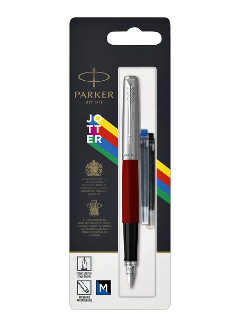 Vulpen Parker Jotter Original CT M rood blister à 1 stuk