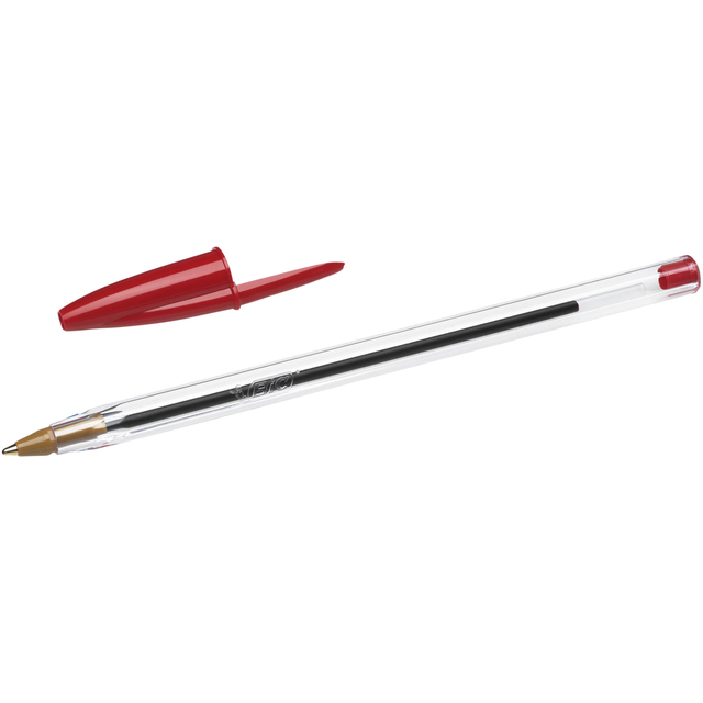 Balpen Bic Cristal medium rood