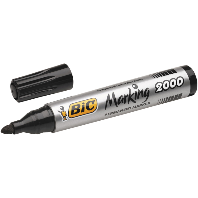 Viltstift Bic 2000 ecolutions rond large zwart