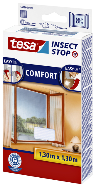 Insectenhor tesa® Insect Stop COMFORT raam 1,3×1,3m wit